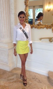 Patricia Murillo Miss El Salvador en Miss Universo